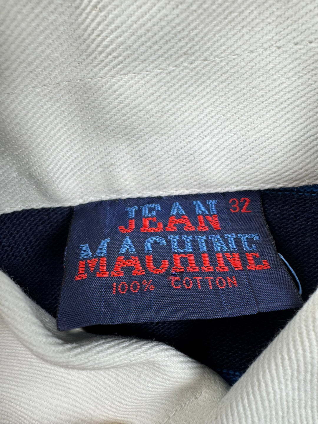 Jean Machine Striped Rugby Shirt - S - Think Vintage ltd