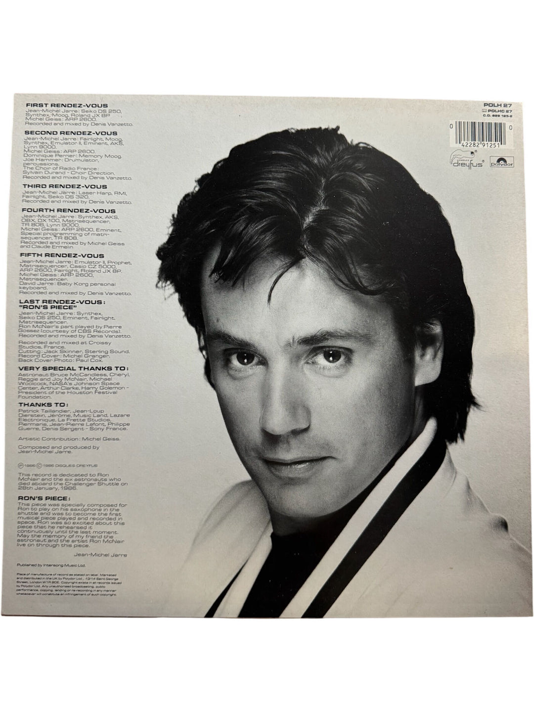 Jean Michel Jarre Rendez-Vous Vinyl - Very Good+