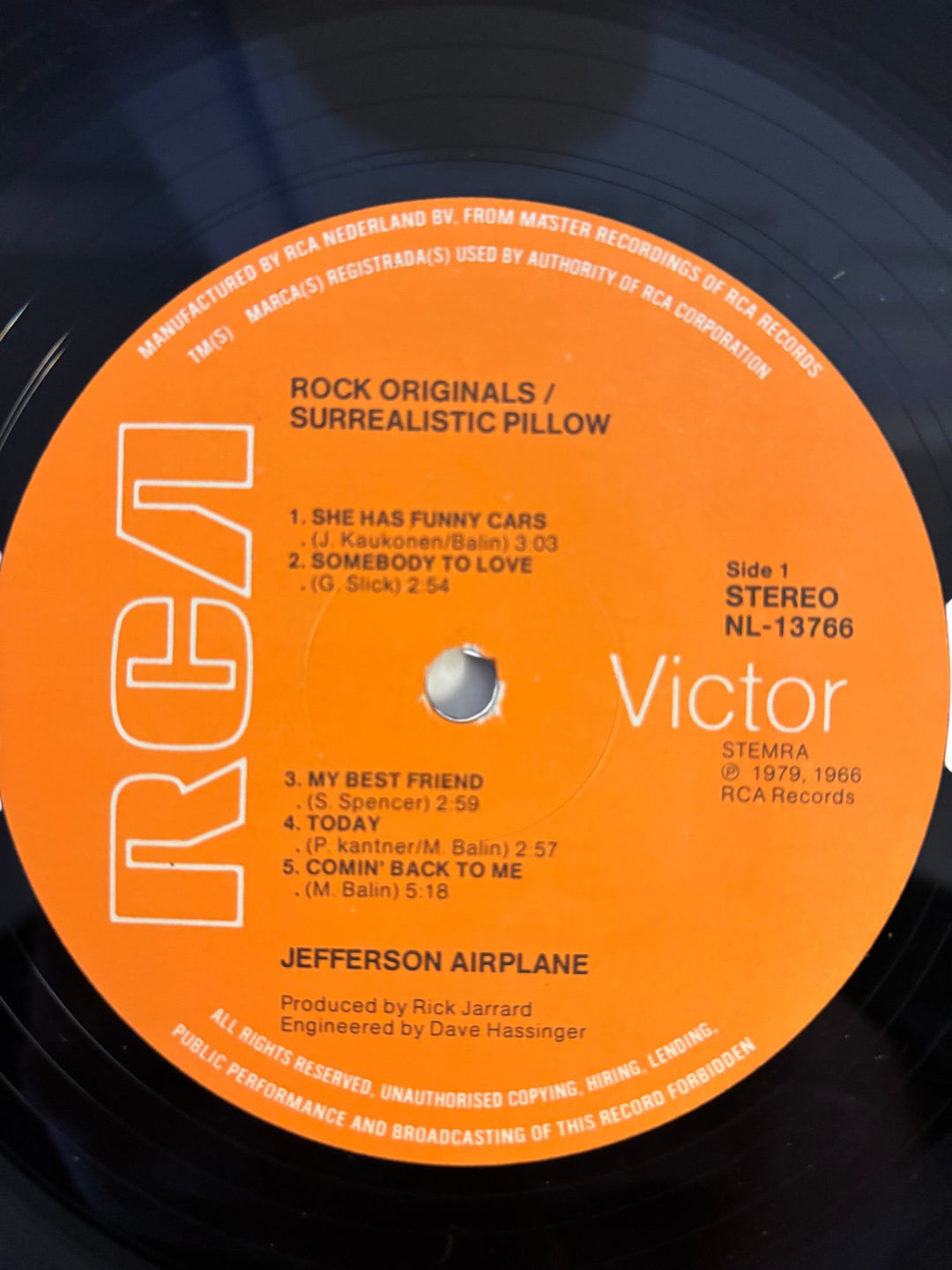 Jefferson Airplane Surrealistic Pillow Vinyl - NM/Mint - Think Vintage ltd