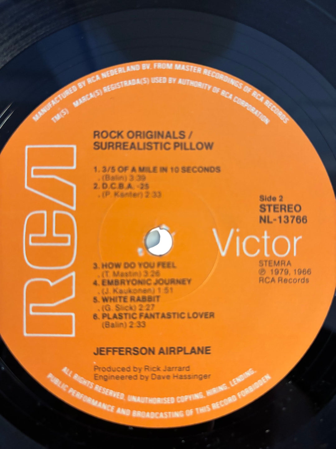 Jefferson Airplane Surrealistic Pillow Vinyl - NM/Mint - Think Vintage ltd