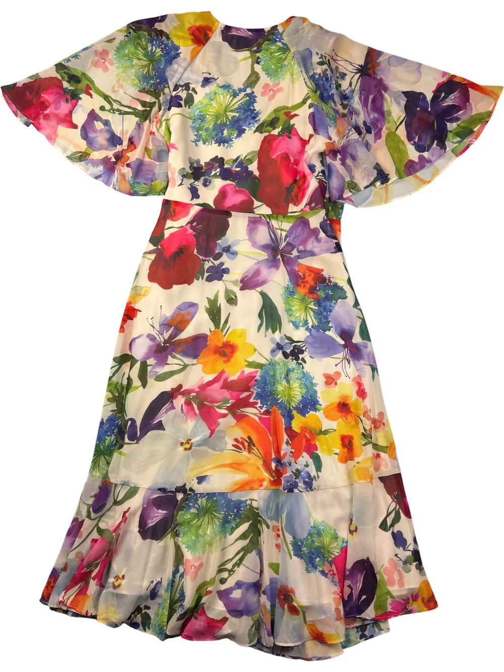 Jenny Packham Floral Maxi Dress - S - Think Vintage ltd