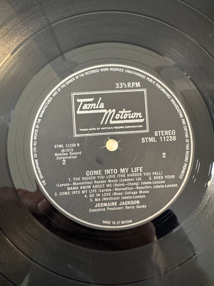 Jermaine Jackson Come Into My Life Vinyl - Very Good - Think Vintage ltd