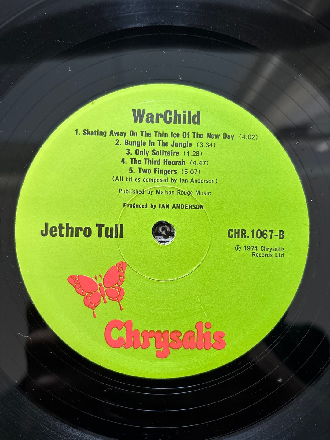 Jethro Tull War Child Vinyl Record LP - Good - Think Vintage ltd