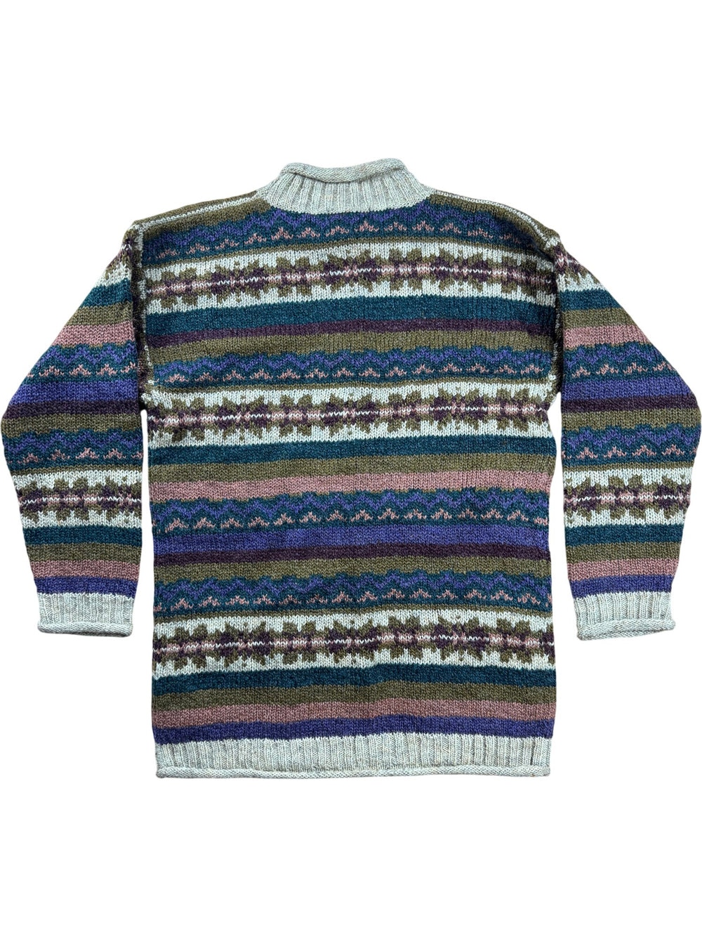 JfW Casuals Multi-Colour Patterned Sweater - L - Think Vintage ltd