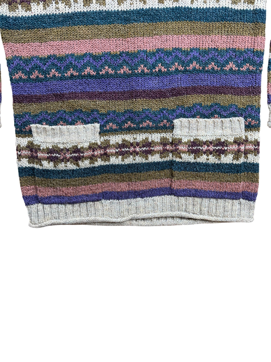 JfW Casuals Multi-Colour Patterned Sweater - L - Think Vintage ltd