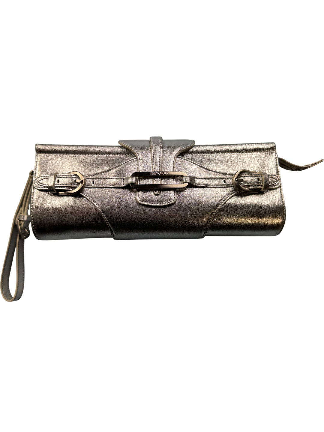 Jimmy Choo Metallic Clutch Bag - Think Vintage ltd