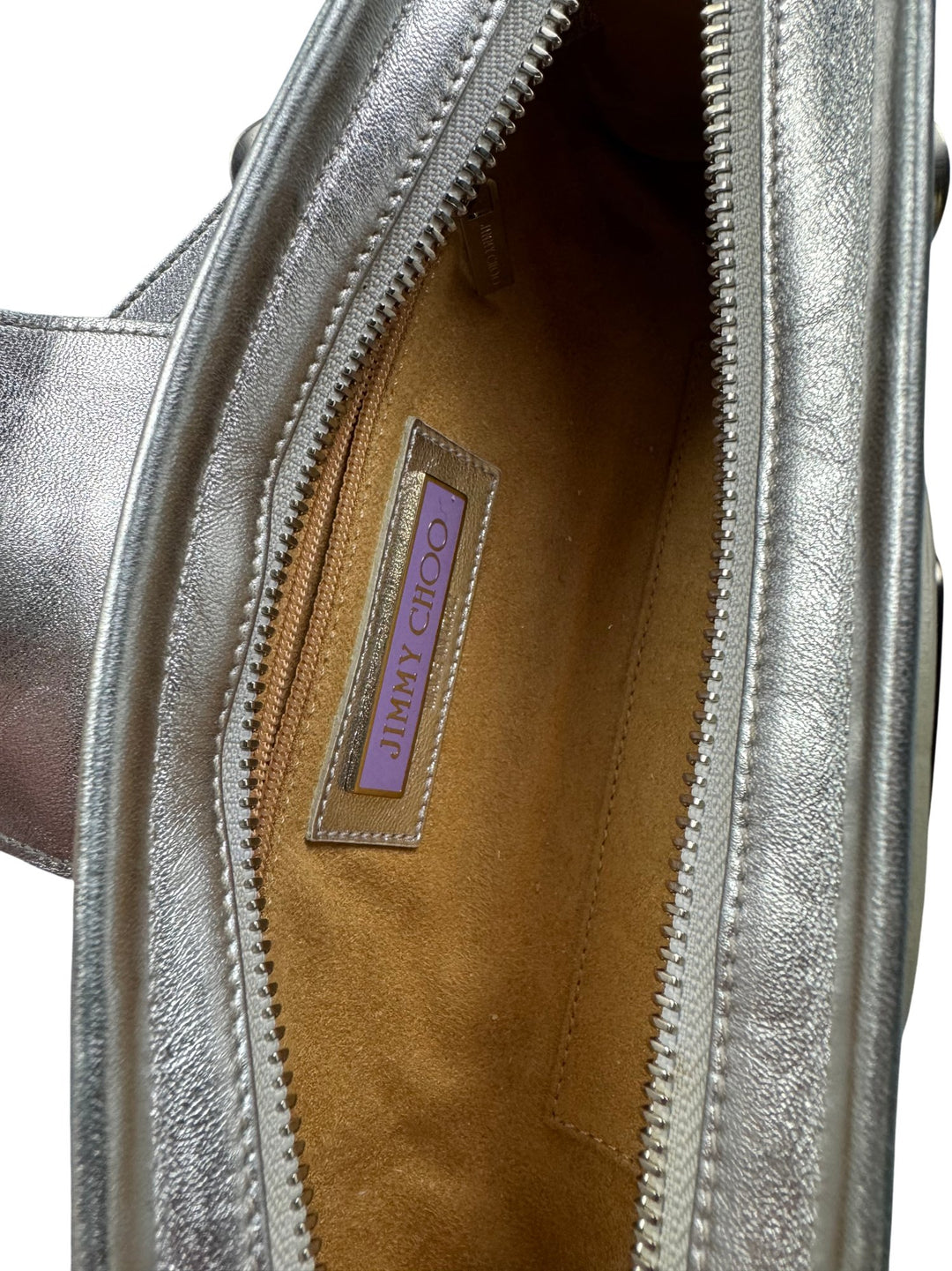 Jimmy Choo Metallic Clutch Bag - Think Vintage ltd