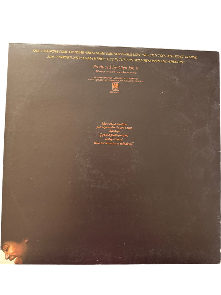 Joan Armatrading Show Some Emotion Vinyl Record - Good - Think Vintage ltd
