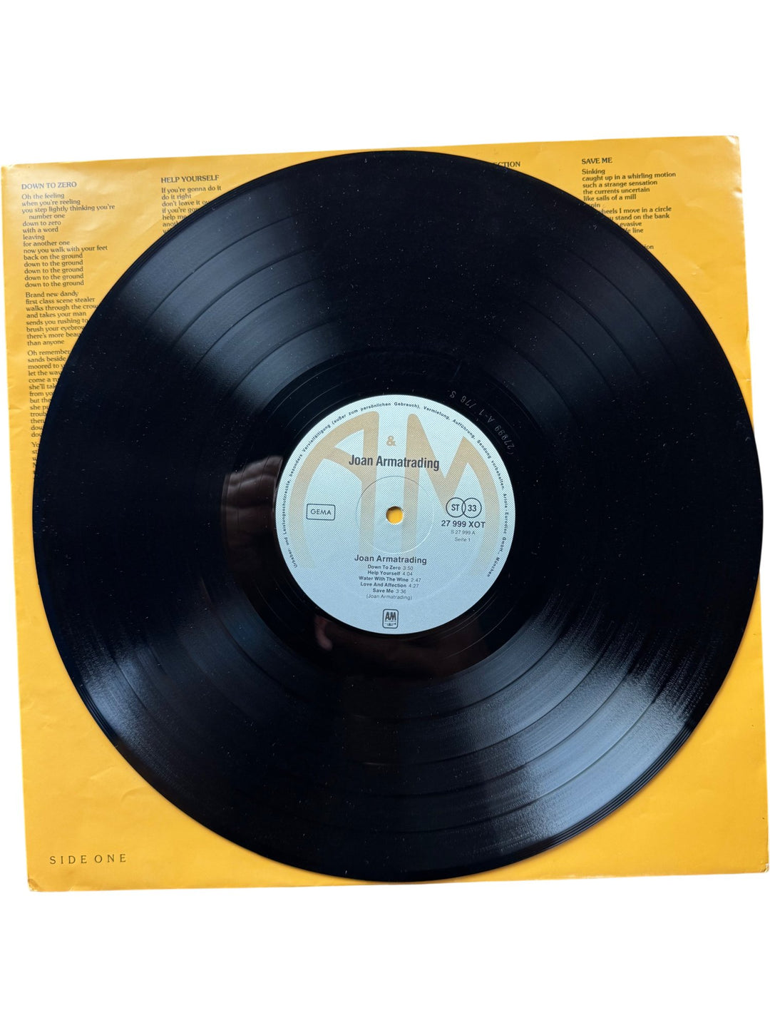 Joan Armatrading Vinyl Record - Very Good