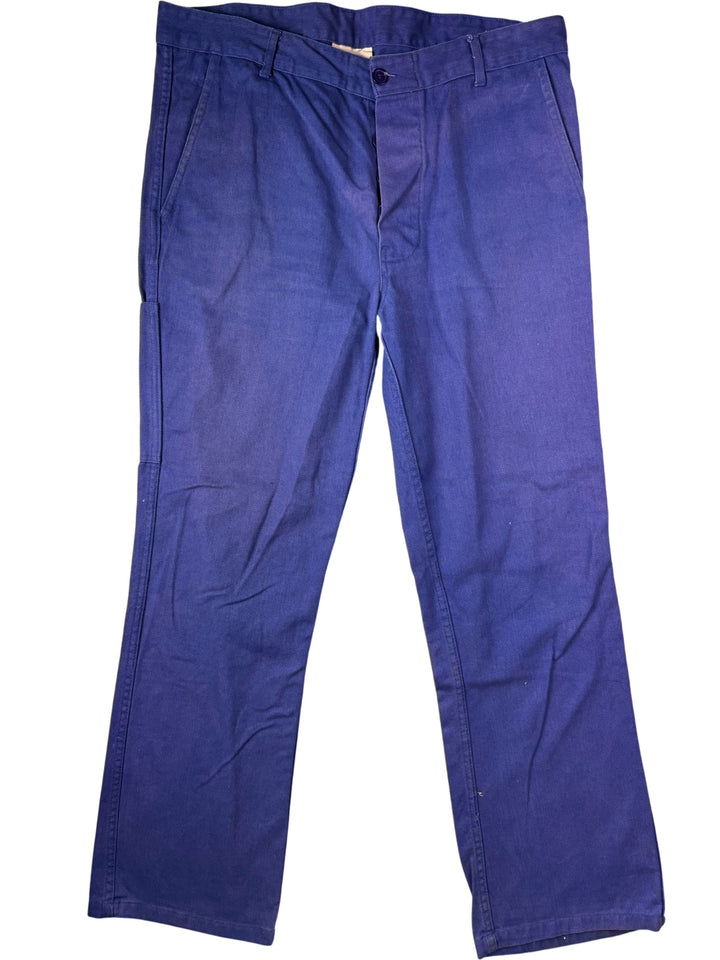 Job Protect Blue Workwear Trousers -W36 L30 - Think Vintage