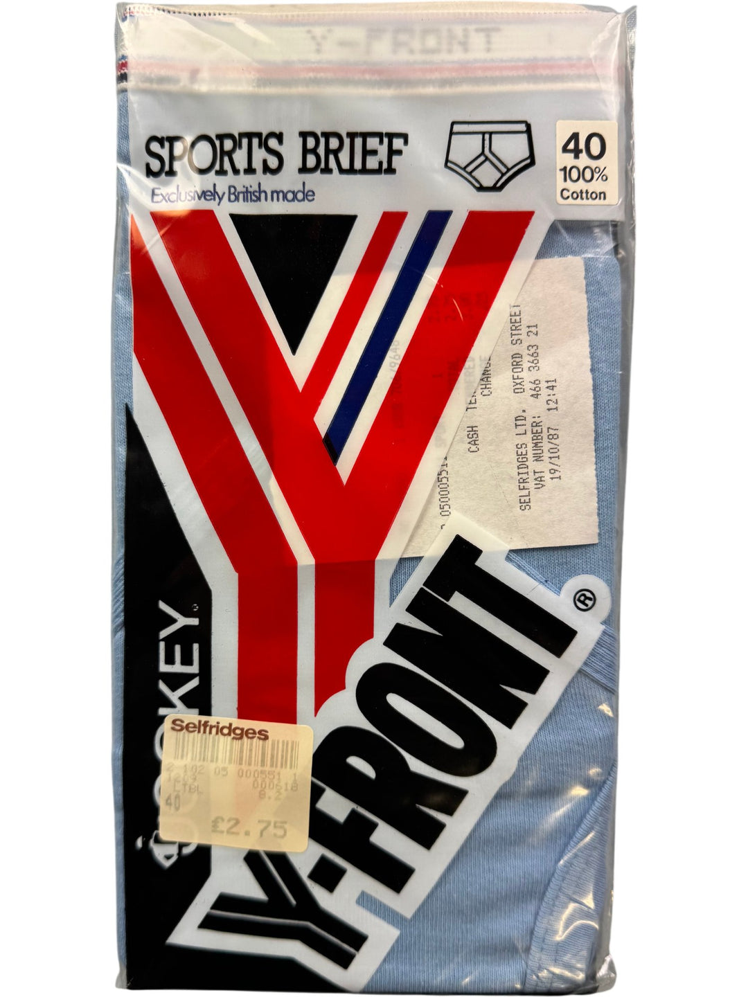 Jockey Y-Front Sports Brief Blue - Think Vintage ltd