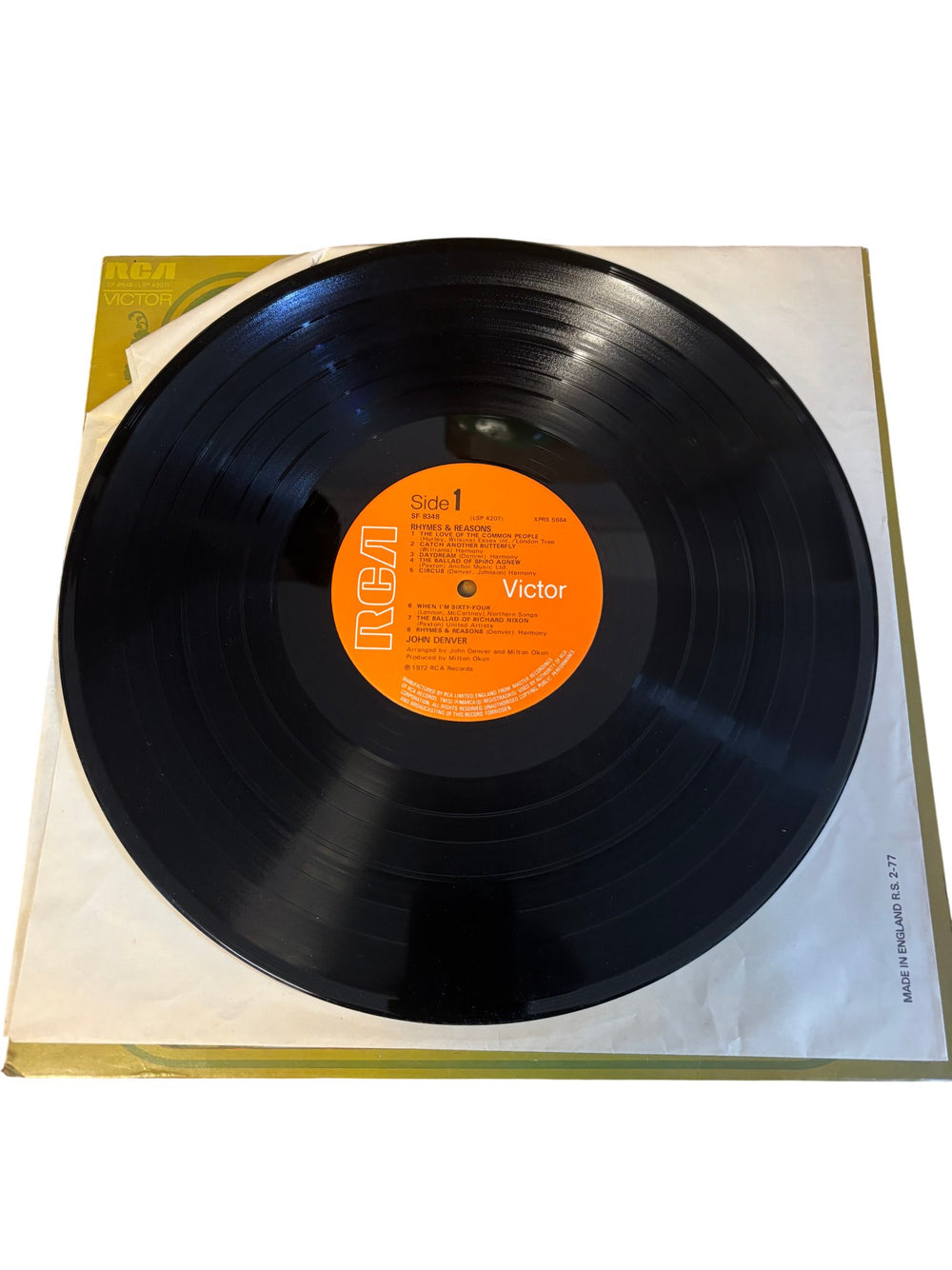 John Denver Rhymes And Reasons Vinyl Record - Good - Think Vintage ltd