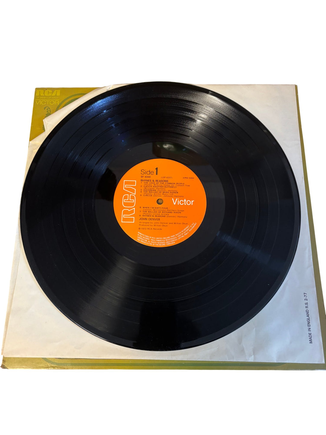 John Denver Rhymes And Reasons Vinyl Record - Good - Think Vintage ltd