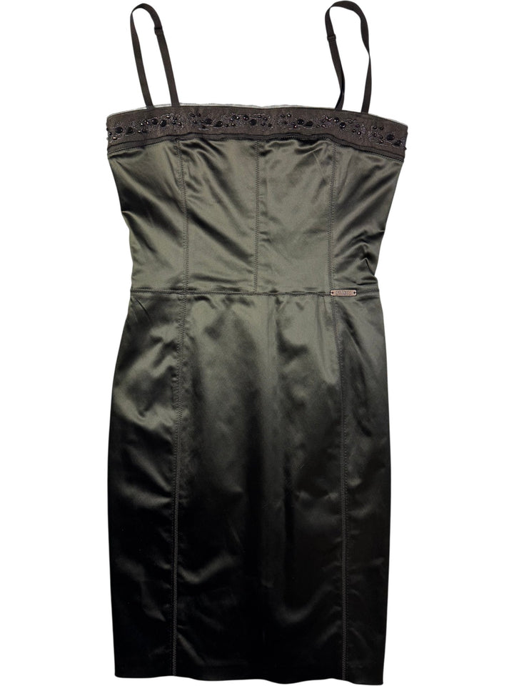 John Galliano Black Sleeveless Dress - S - Think Vintage ltd
