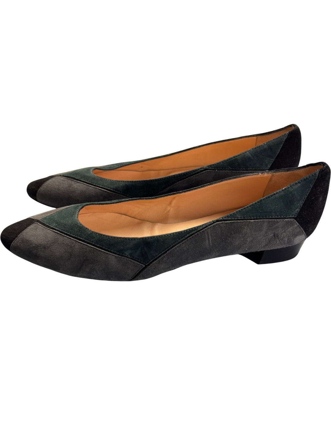 John Grey Italian Suede Flats - 8.5 - Think Vintage ltd