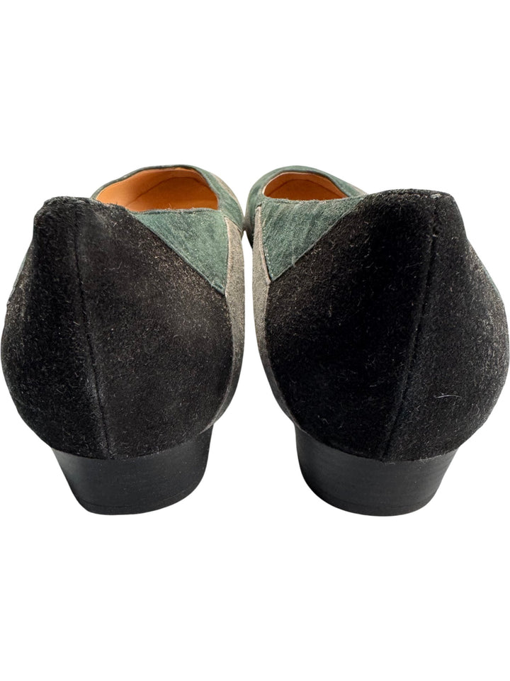 John Grey Italian Suede Flats - 8.5 - Think Vintage ltd