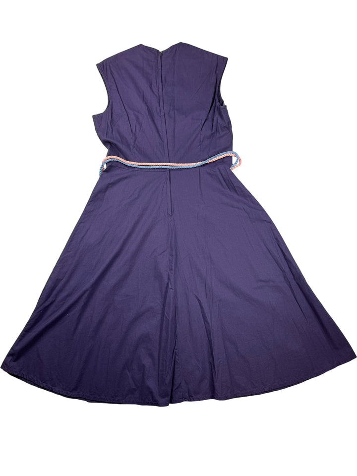 Jon Adams Sleeveless Dress with Embroidery - M - Think Vintage