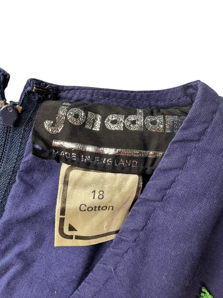 Jon Adams Sleeveless Dress with Embroidery - M - Think Vintage