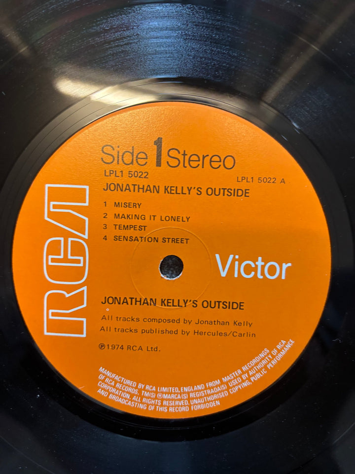 Jonathan Kelly's Outside Waiting On You LP - Good - Think Vintage ltd
