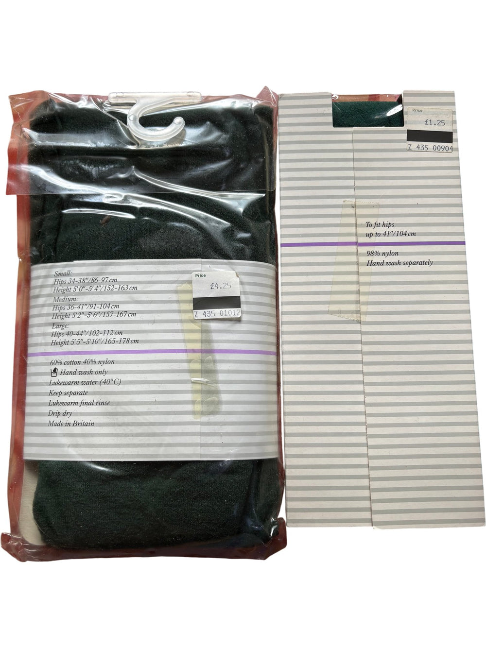 Jonelle Bottle Green Cotton Tights - Think Vintage ltd