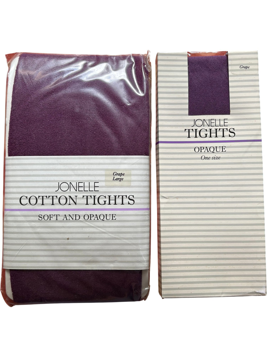 Jonelle Cotton Tights Grape - Think Vintage ltd