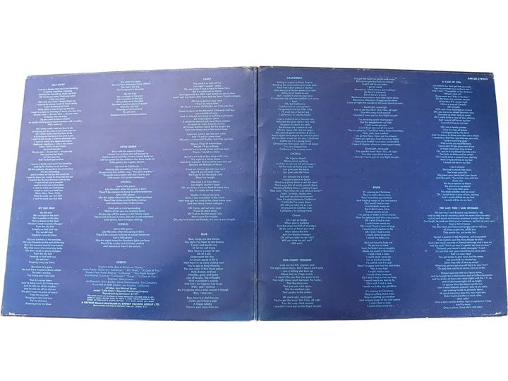 Joni Mitchell Blue LP Record - Fair - Think Vintage ltd