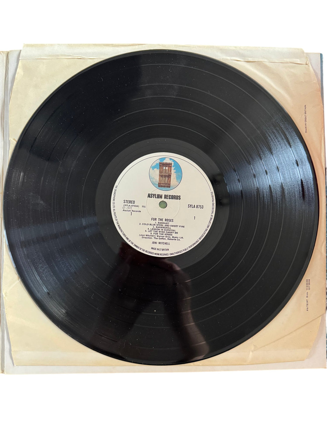 Joni Mitchell "For the Roses" Vinyl Record - Good - Think Vintage ltd