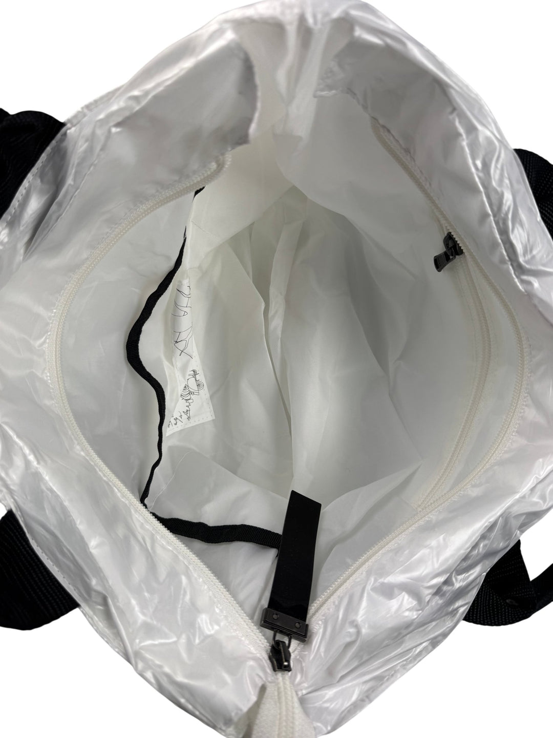 Jott Quilted White Tote Bag - Think Vintage ltd