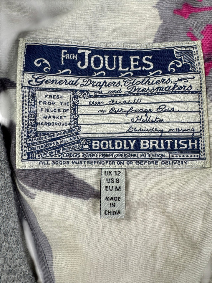 Joules Justine Grey Sport Jacket - S - Think Vintage ltd