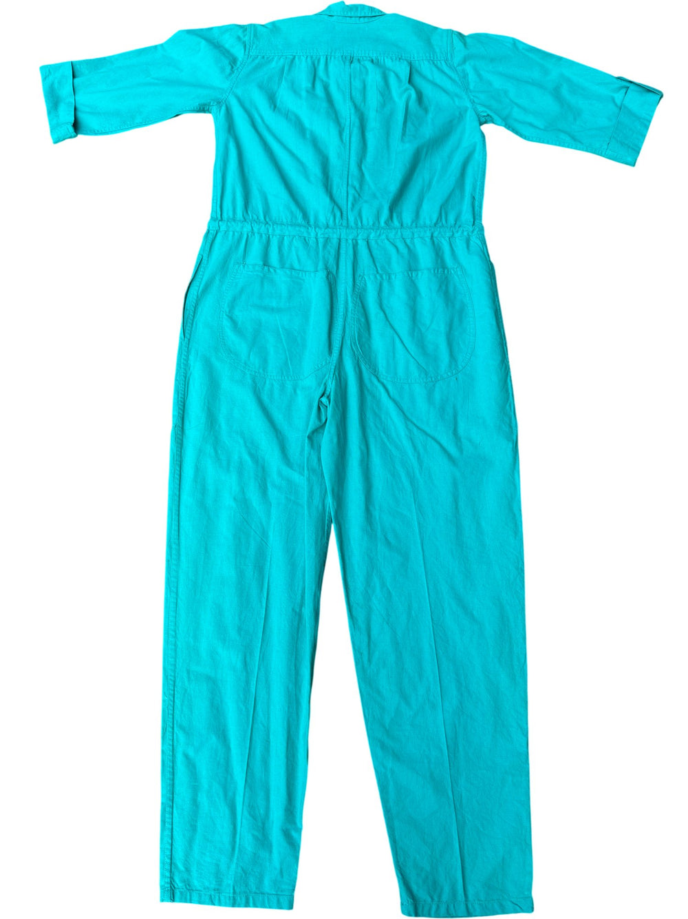 Joules Teal Utility Jumpsuit - M - Think Vintage ltd