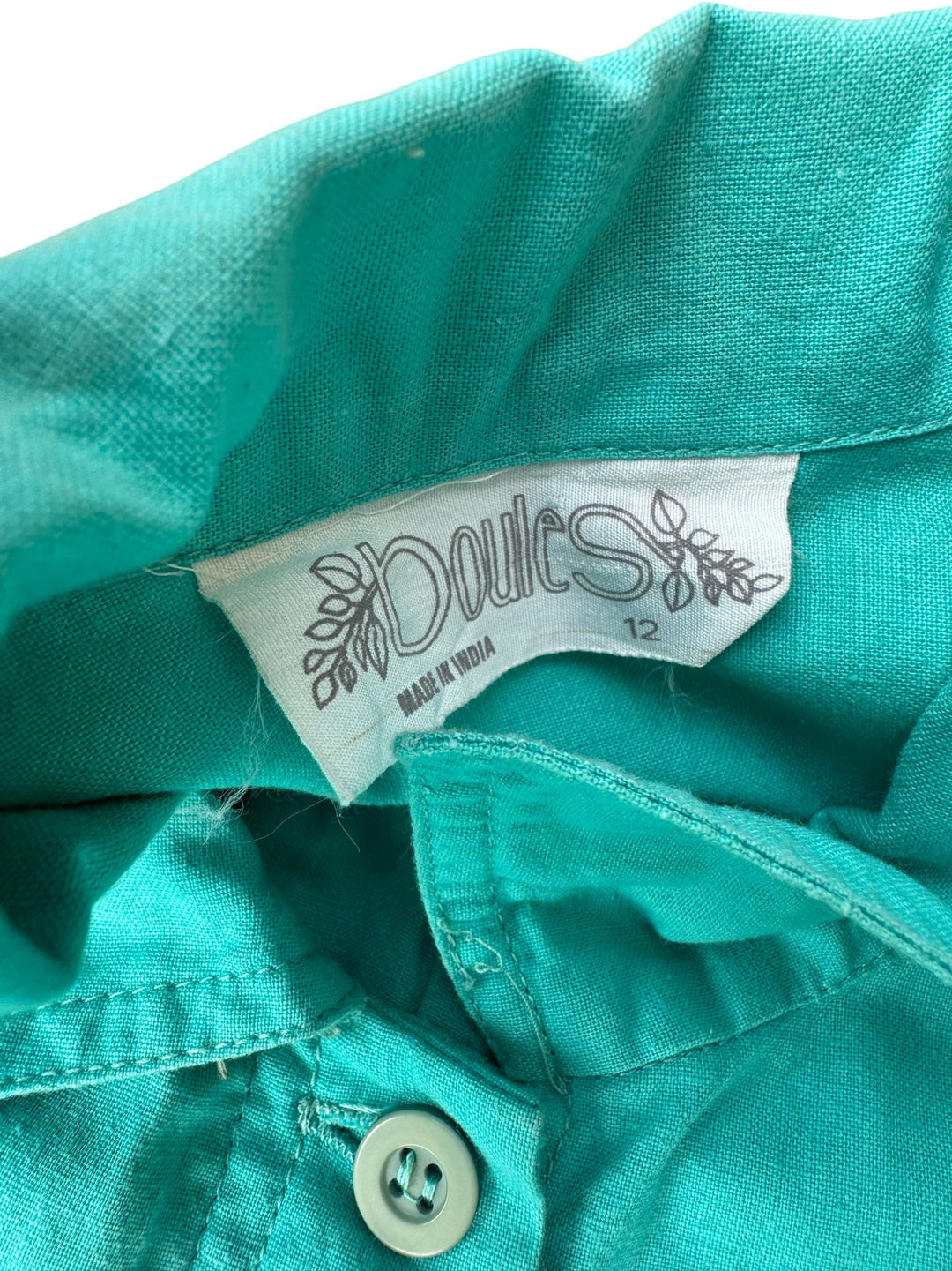 Joules Teal Utility Jumpsuit - M - Think Vintage ltd