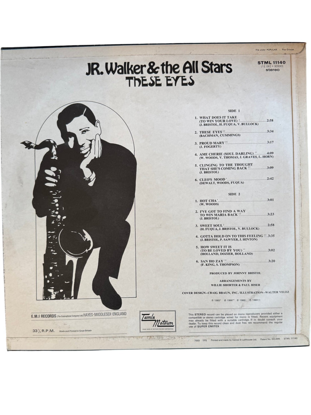 Jr. Walker & The All Stars These Eyes Vinyl - Very Good - Think Vintage ltd