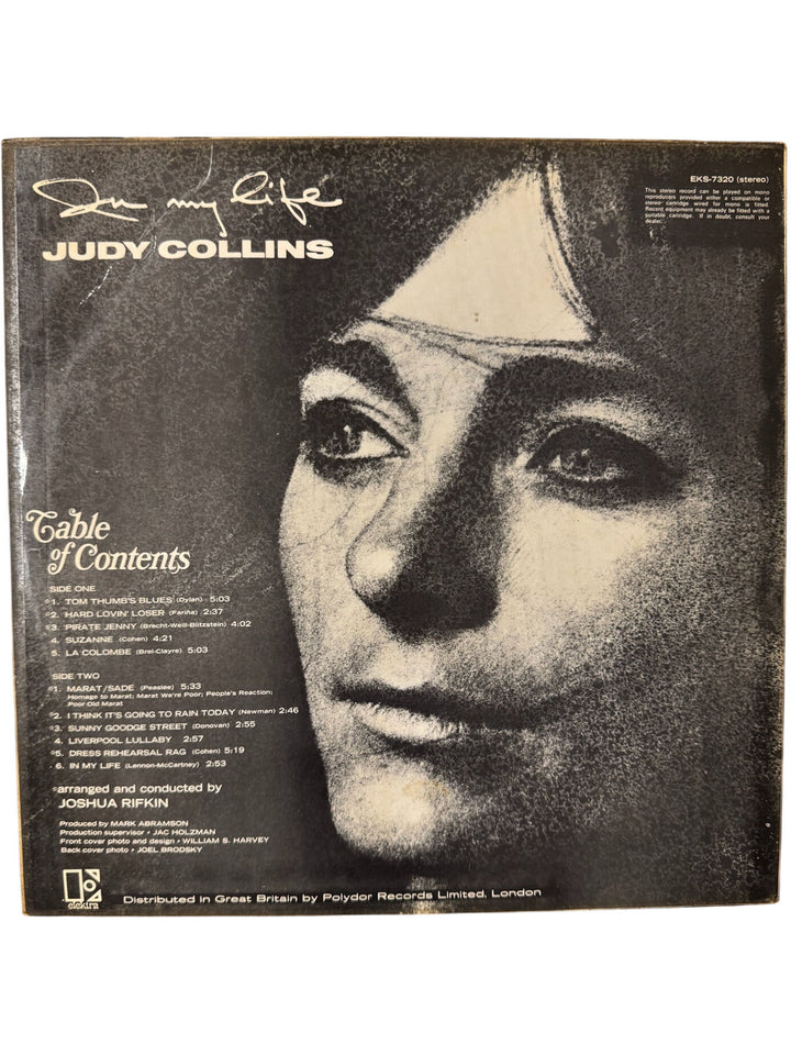 Judy Collins In My Life Vinyl Record - Good