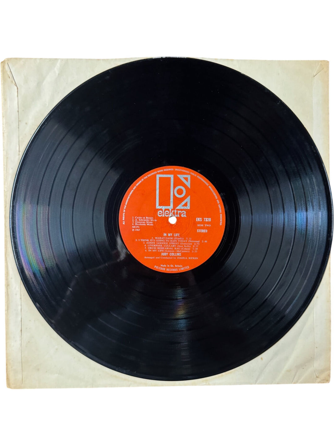 Judy Collins In My Life Vinyl Record - Good