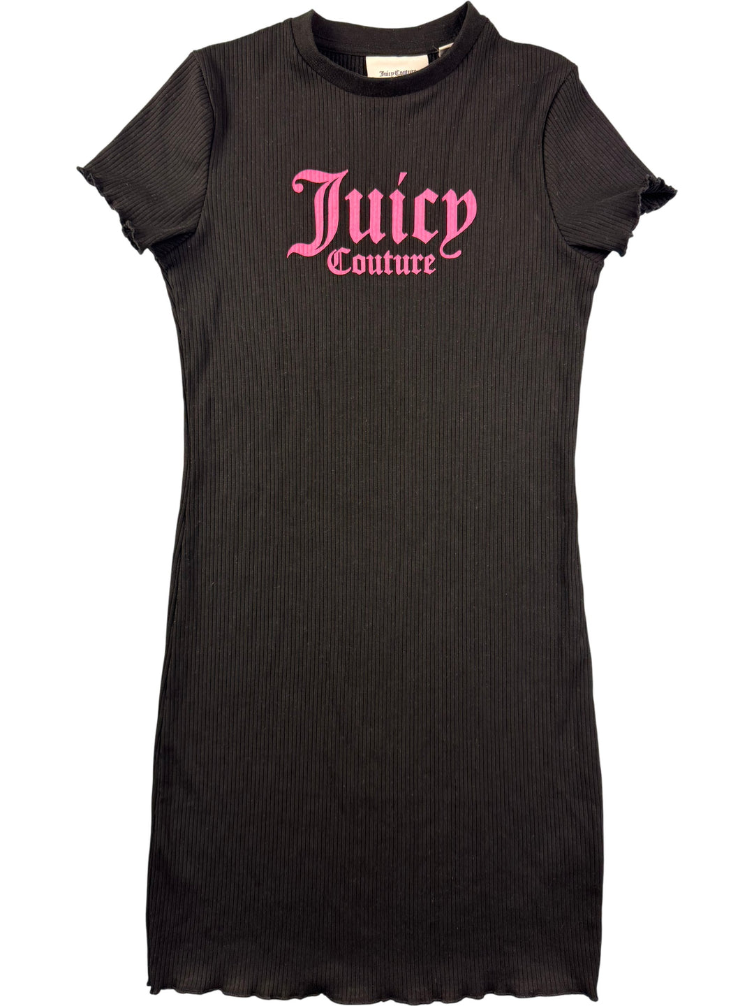 Juicy Couture Black Ribbed Dress - XS - Think Vintage Online Ltd