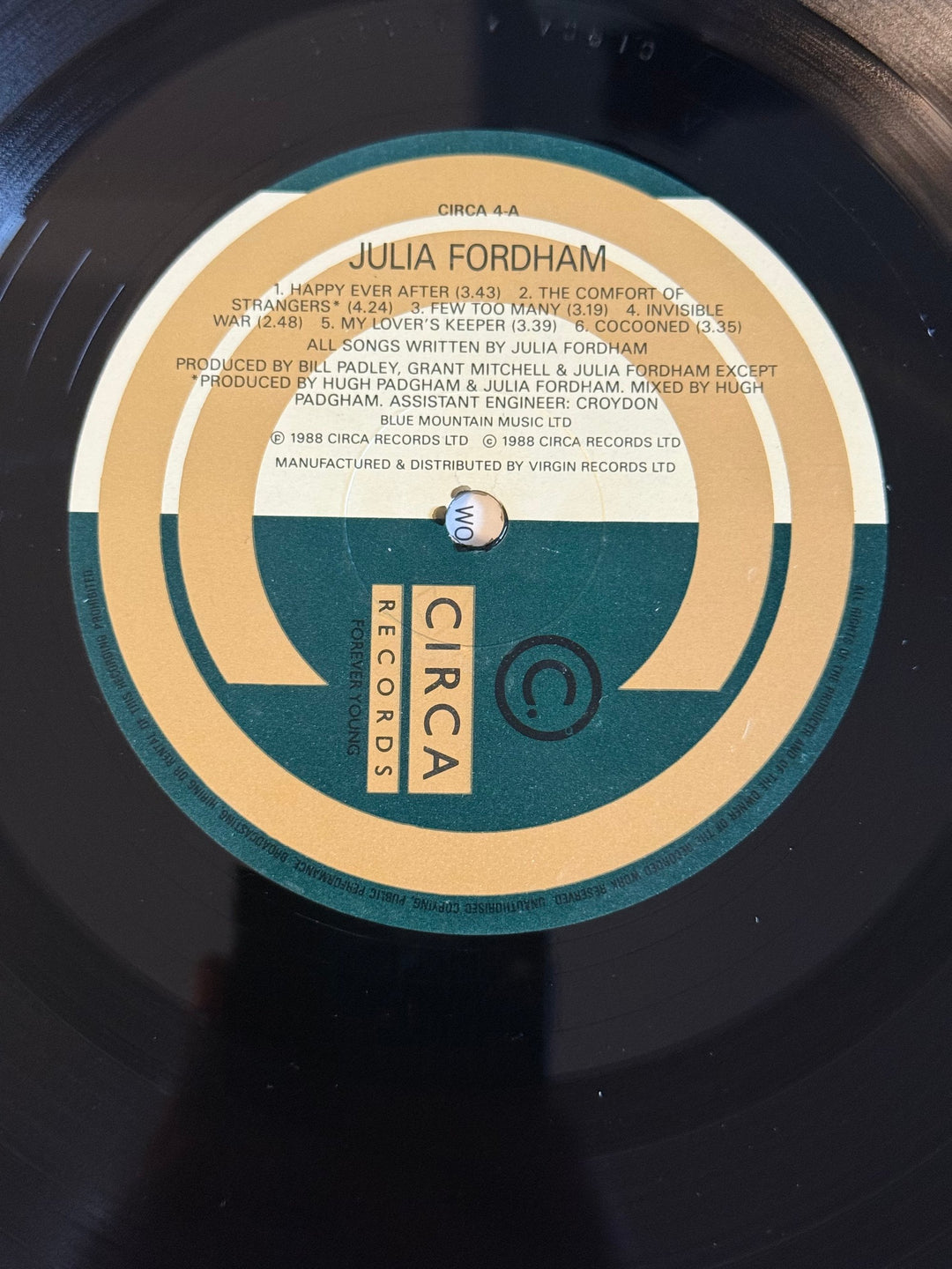 Julia Fordham 1988 Circa Records LP Album - Think Vintage Online Ltd