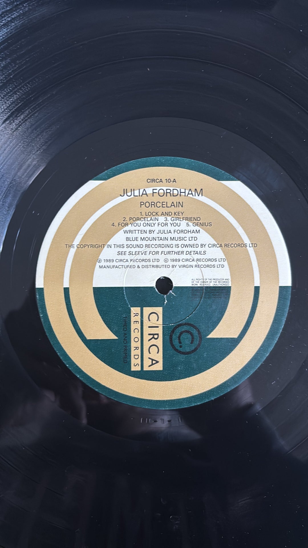 Julia Fordham Porcelain Album - Think Vintage Online Ltd