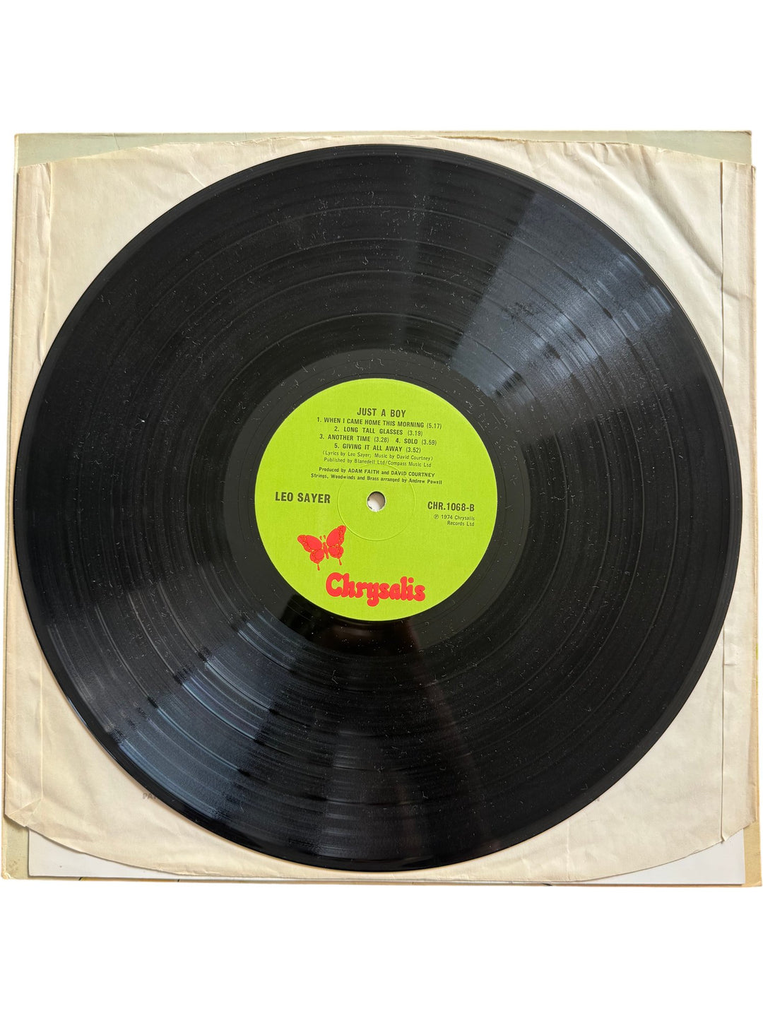 Just A Boy Leo Sayer Vinyl Record - Fair - Think Vintage ltd