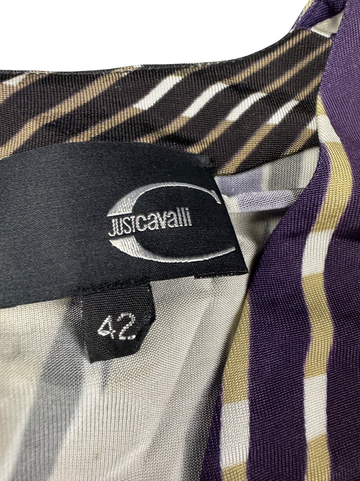 Just Cavalli Long Sleeved Graphic Dress - S - Think Vintage ltd