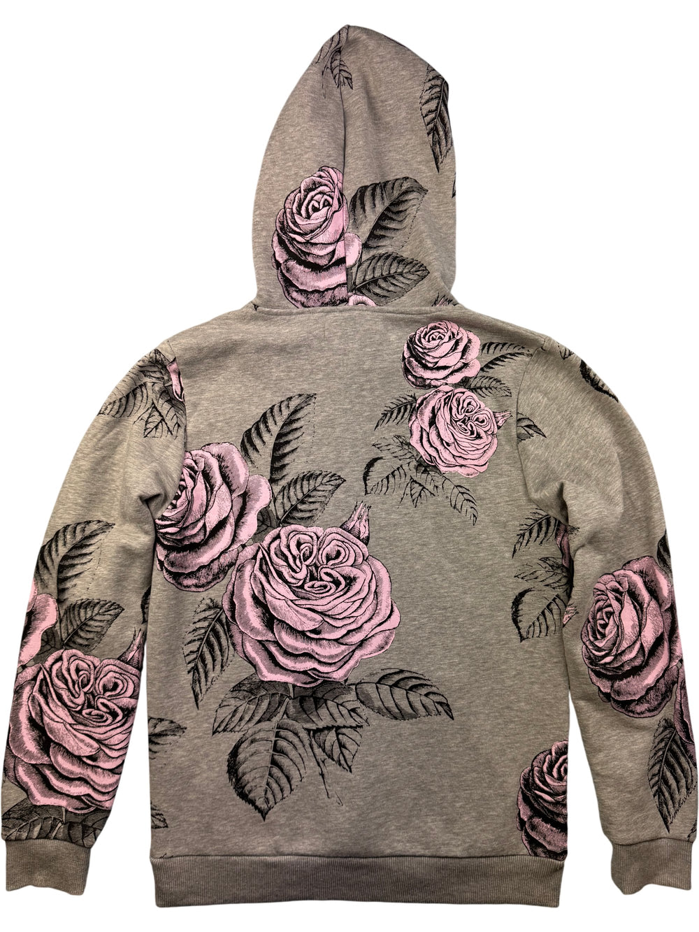 Just Hype Floral Knit Hoodie - M/L - Think Vintage Online Ltd