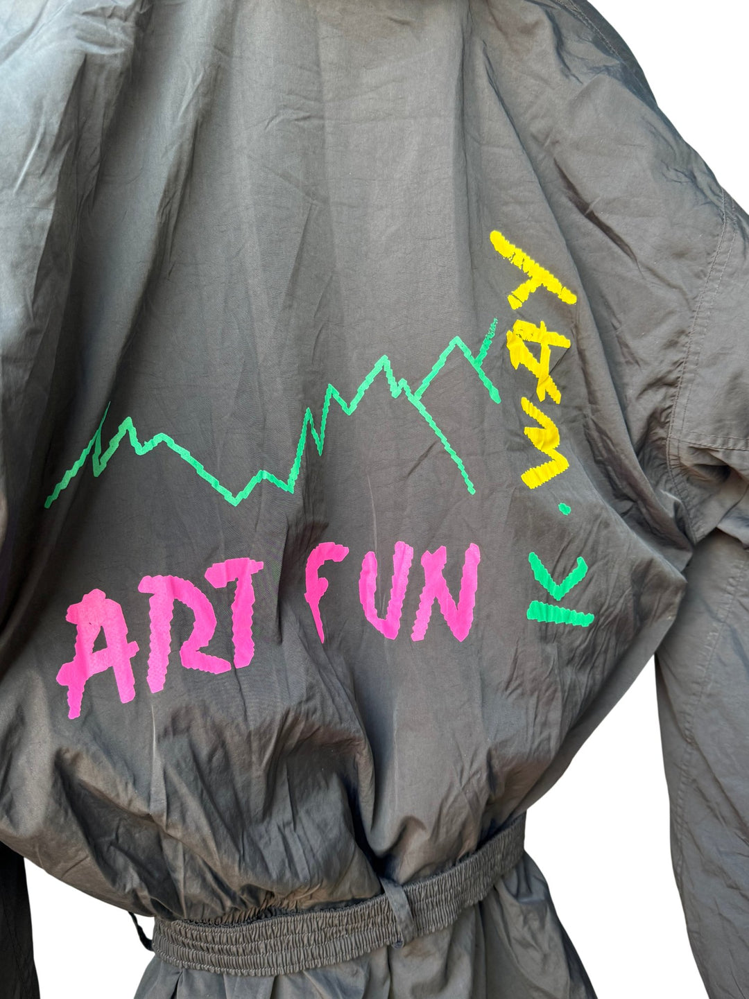 K-Way Art Fun Black Ski Suit - M - Think Vintage ltd