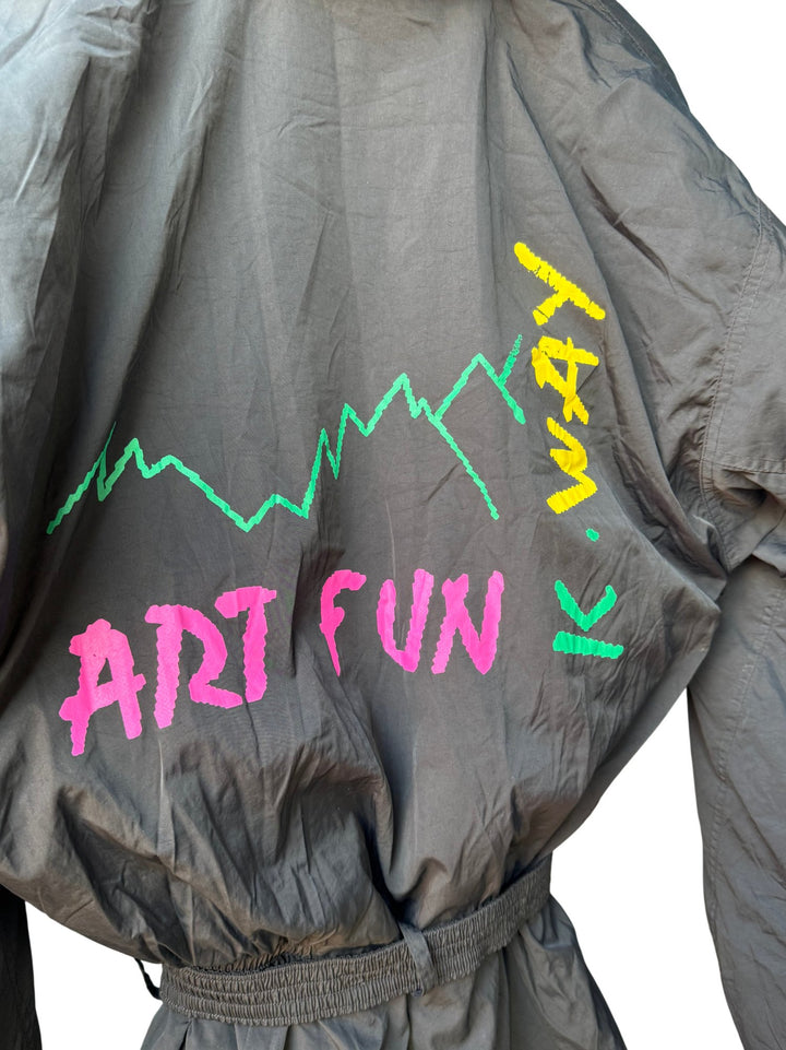 K-Way Art Fun Black Ski Suit - M - Think Vintage ltd