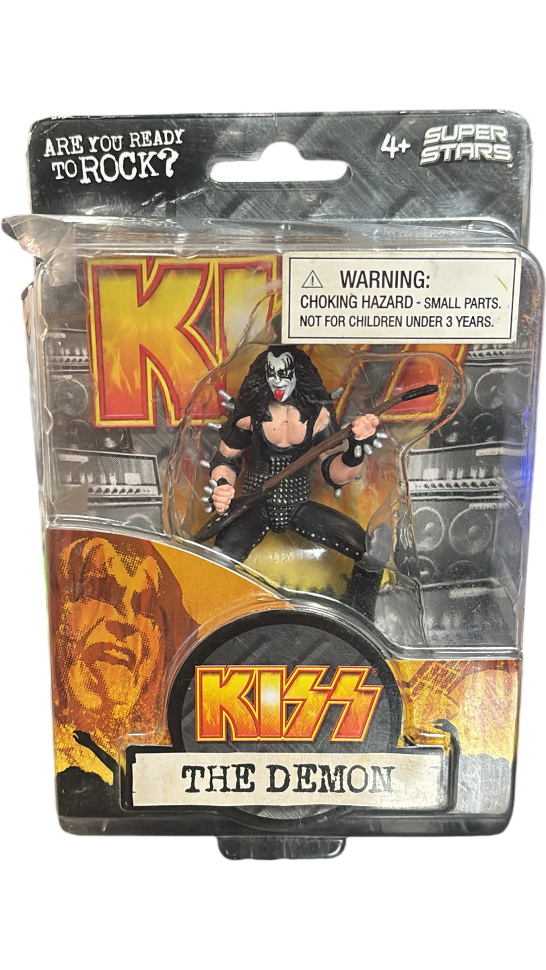 KISS Gene Simmons The Demon Action Figure Super Stars Collector - Think Vintage ltd