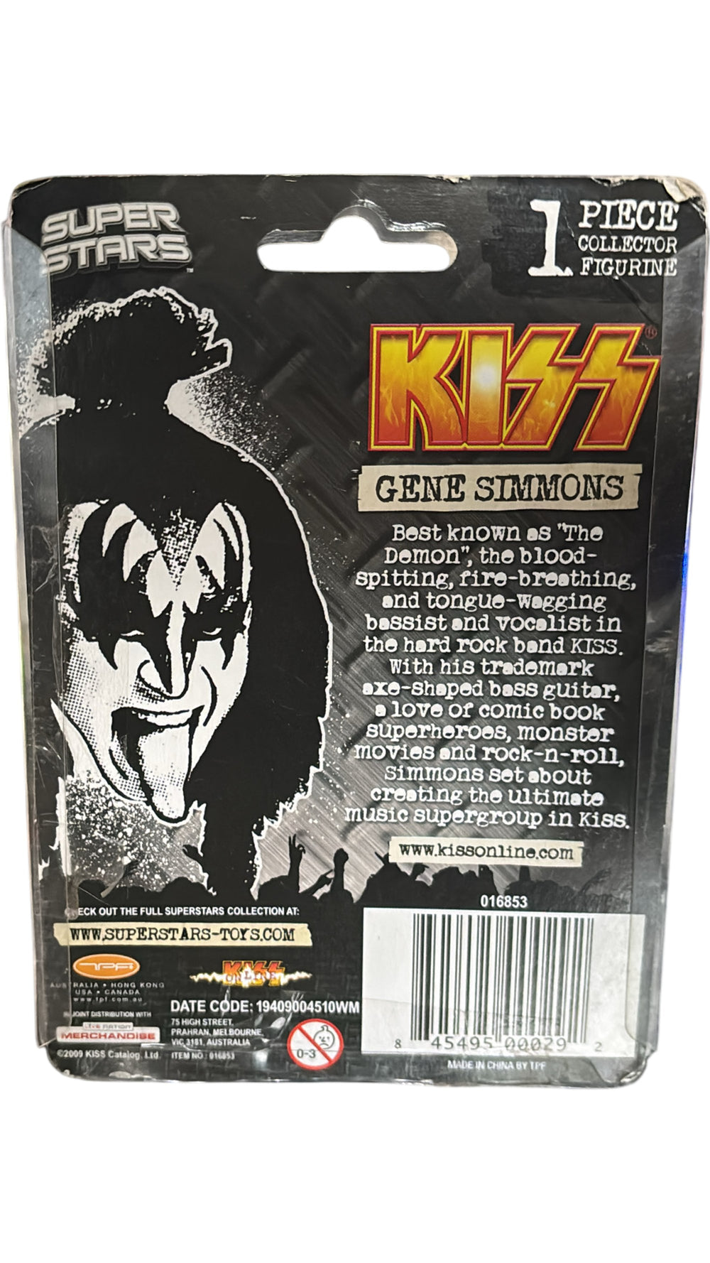 KISS Gene Simmons The Demon Action Figure Super Stars Collector - Think Vintage ltd