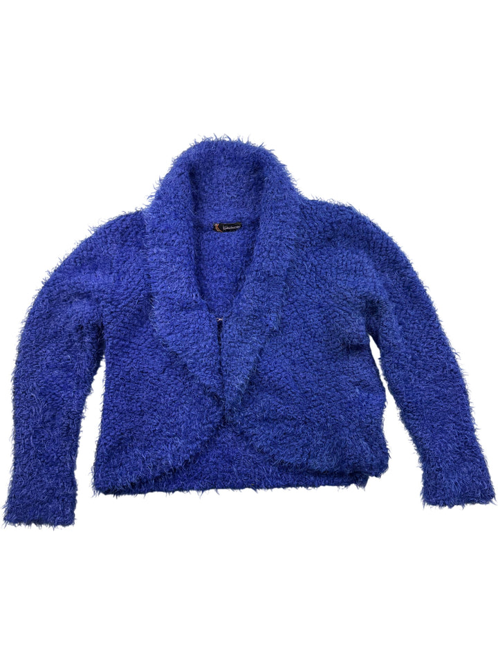 Kaleidoscope Blue Textured Cardigan - L