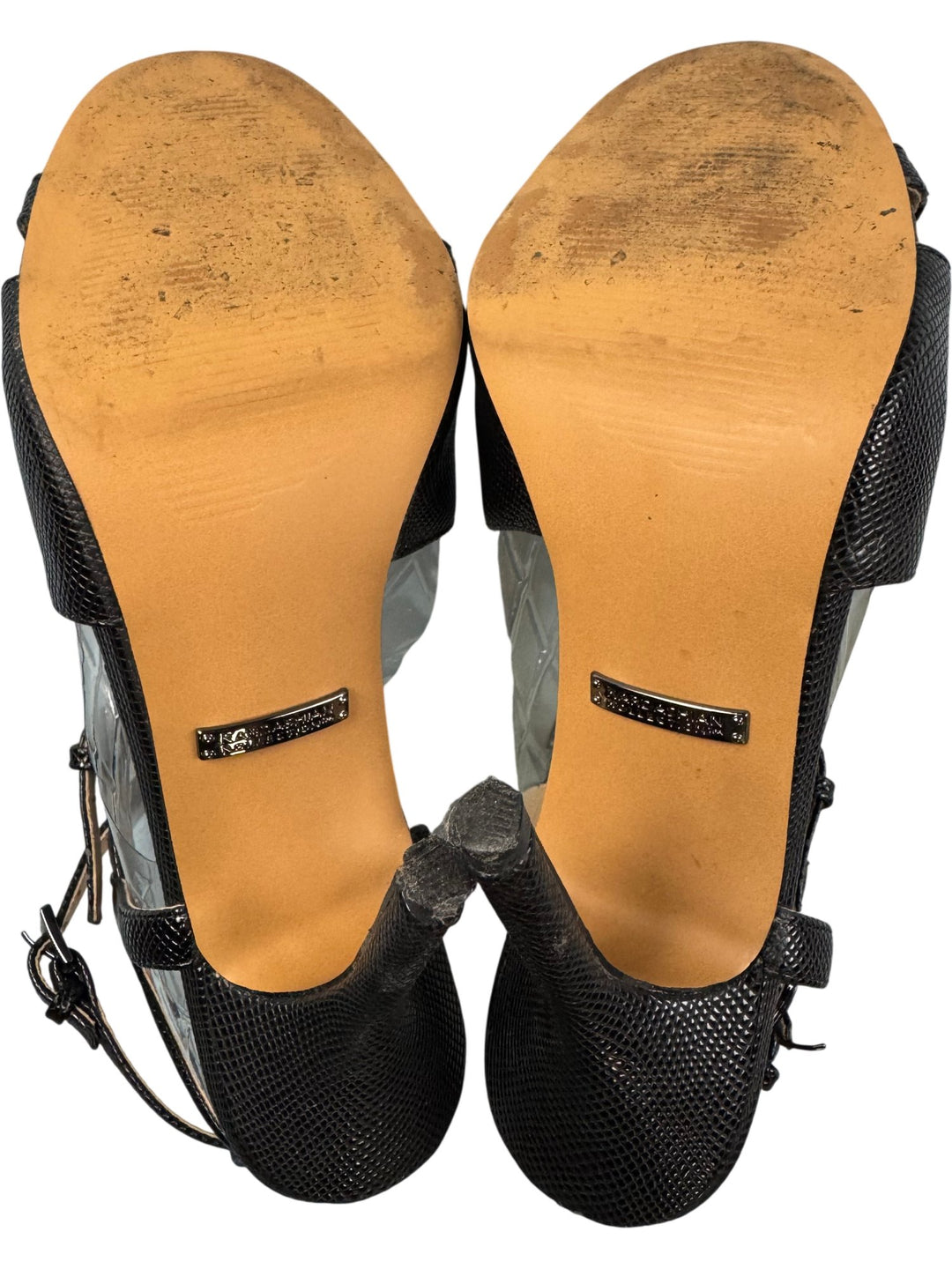 Kardashian Kollection Black Strappy High Heels - 4 - Think Vintage ltd