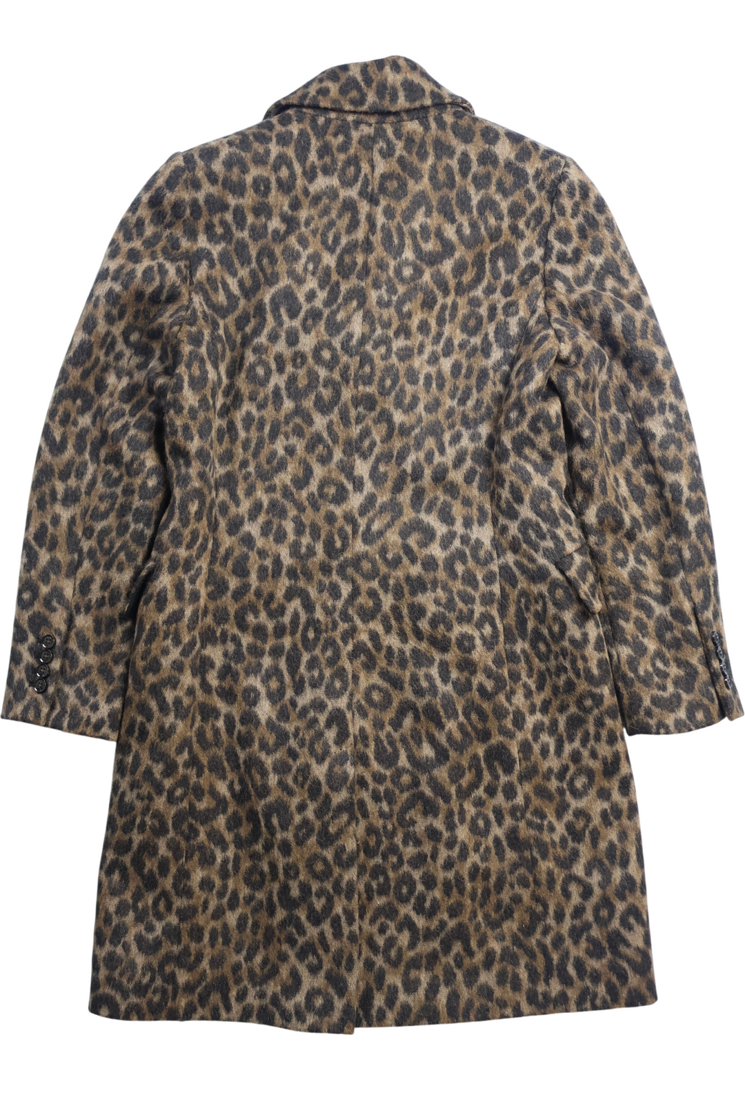Karen Millen Faux Fur Leopard Print Coat - S - Think Vintage ltd