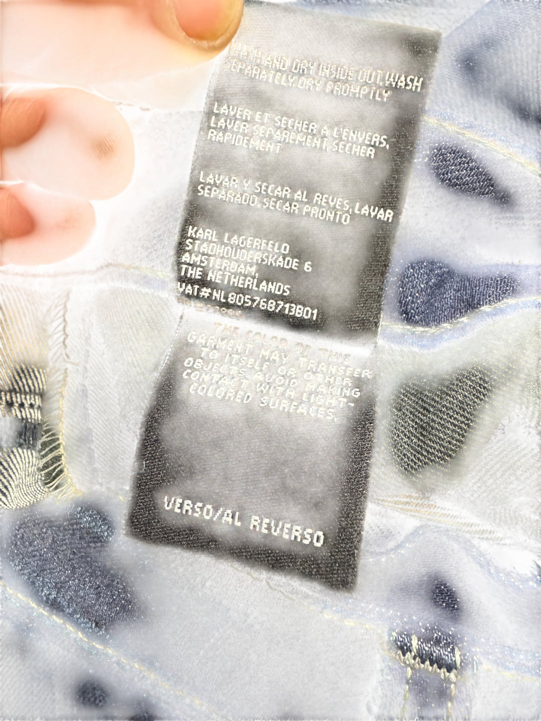 Karl Lagerfeld Dark Wash Denim Jeans - M - Think Vintage ltd