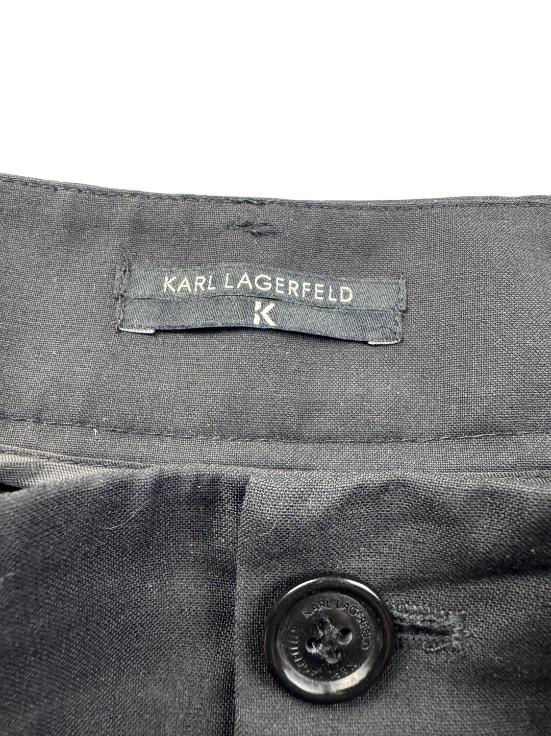 Karl Lagerfeld Men's Black Trousers - W32 - Think Vintage ltd