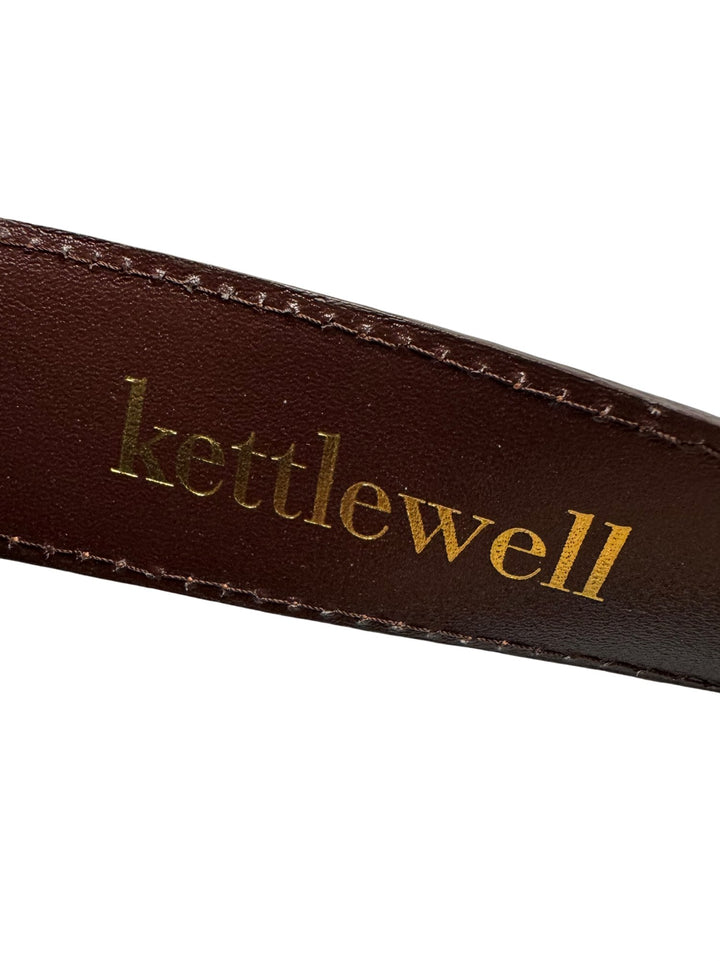 Kettlewell Leather Patterned Belt - Think Vintage ltd